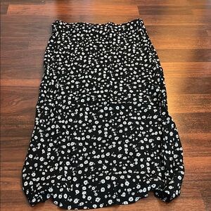 NWOT Target Wild Fable Maxi Skirt - Black Floral